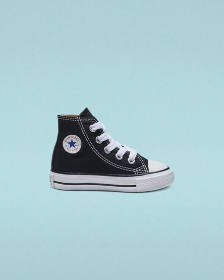 Tenisi Inalti Baieti Converse Chuck Taylor All Star Clasici Negrii | RO JRWFE670